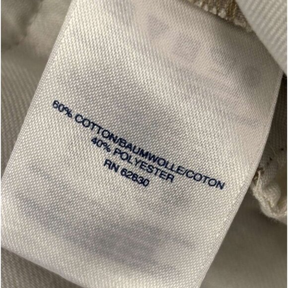 Lands End Womens Khaki Straight-Leg Pants Size 14 Cotton Blend Work Wear Career - Picture 5 of 9